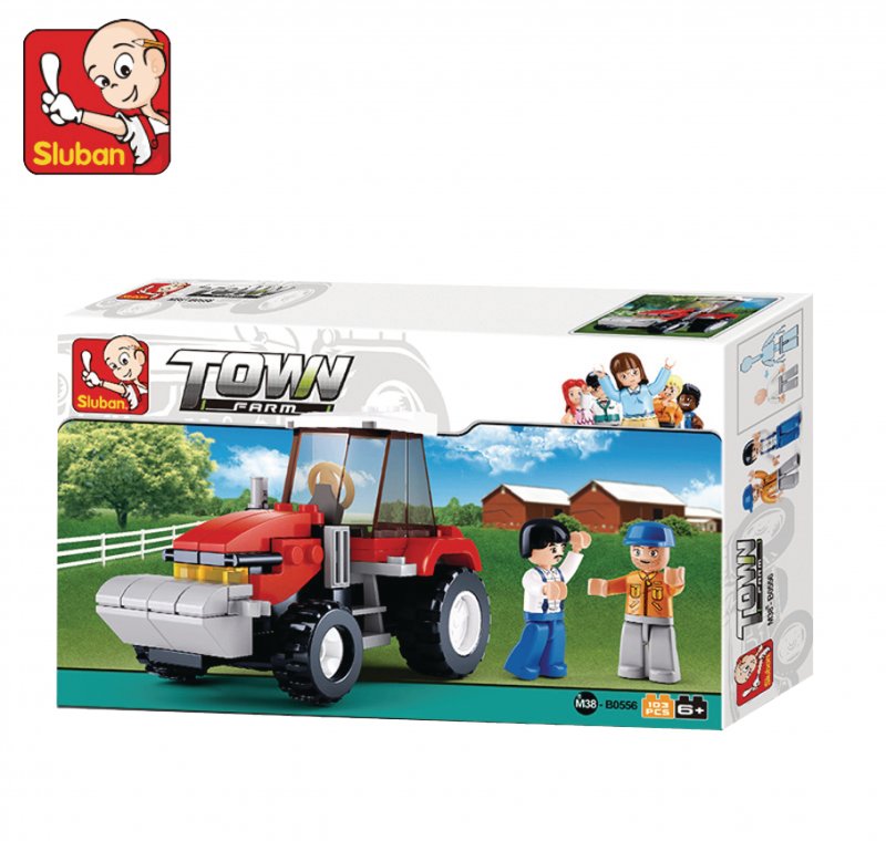 Stavebnicové Kostky Town Serie Traktor - obrázek č. 2