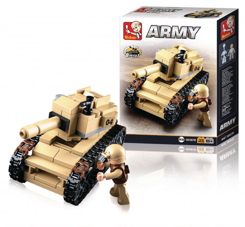 Stavebnicové Kostky Army Serie Tank - obrázek produktu