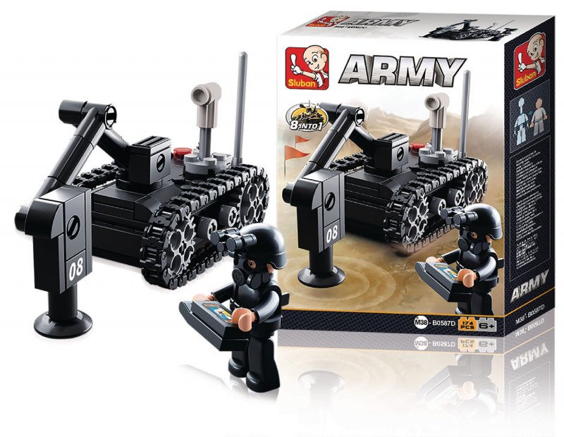 Stavebnicové Kostky Army Serie Odminovací Systém - obrázek produktu