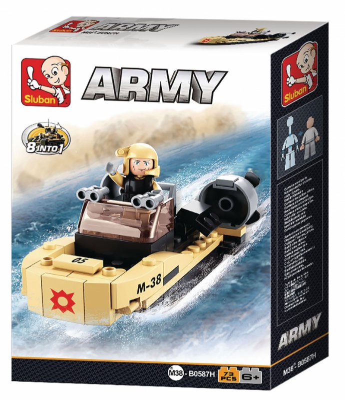 Stavebnicové Kostky Army Serie Útočná Loď - obrázek č. 2
