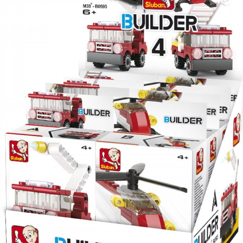 Stavebnicové Kostky Builder Fire - obrázek produktu