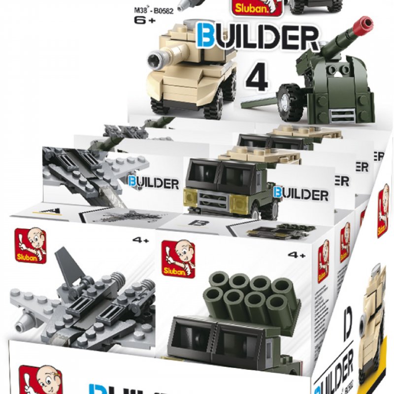 Stavebnicové Kostky Builder Army - obrázek produktu