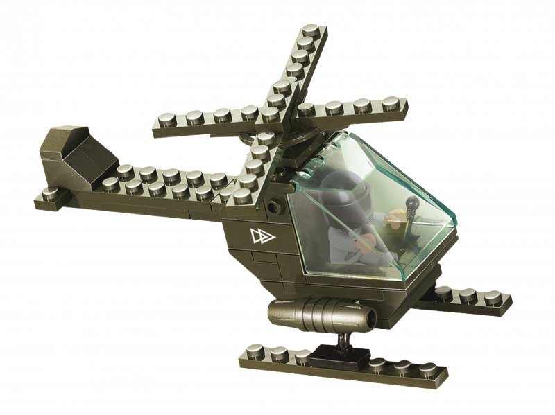 Stavebnicové Kostky Army Serie Útočná Helikoptéra - obrázek produktu