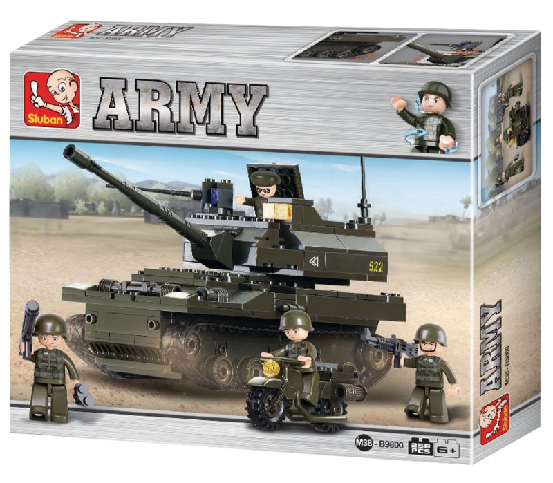 Stavebnicové Kostky Army Serie Tank - obrázek č. 2