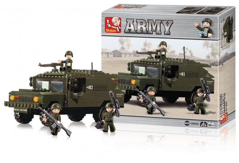 Stavebnicové Kostky Army Serie SUV - obrázek č. 1