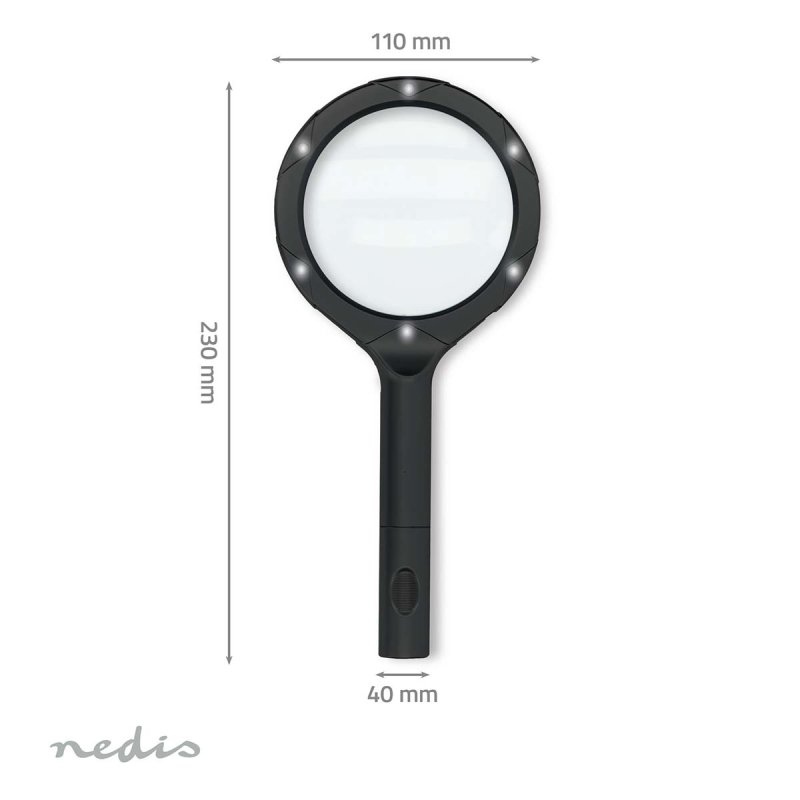 Ruční lupa | Čočka: 4 Diopter  MAGH1BK - obrázek č. 2