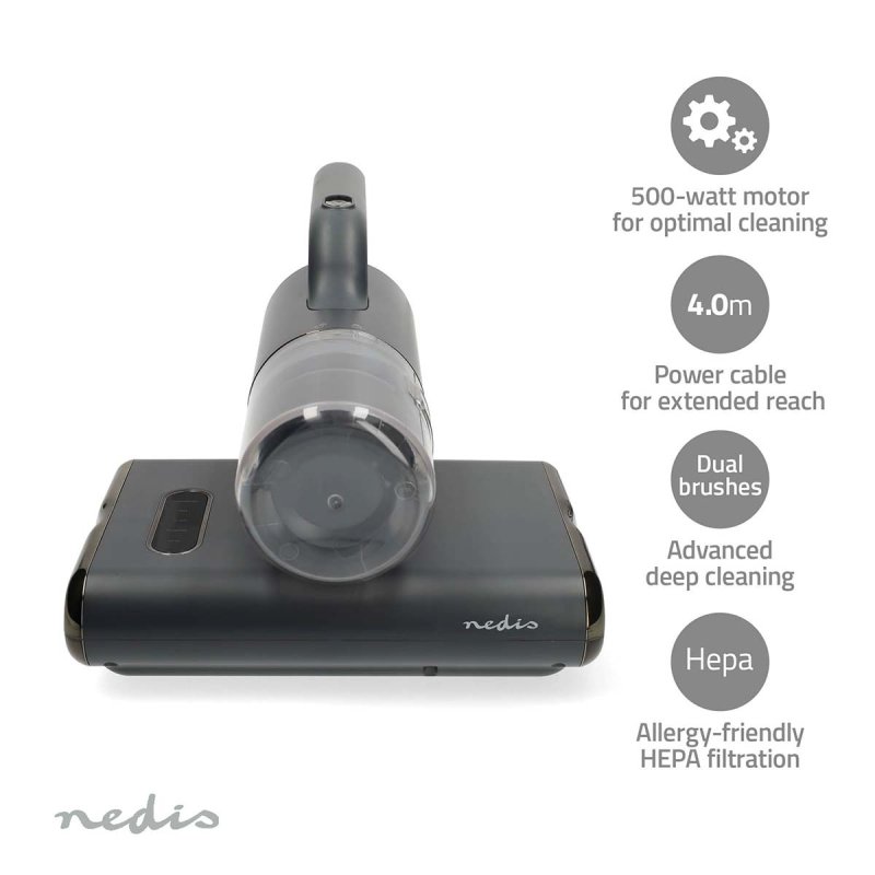 Čistič matrací | Dvojitý rolovací kartáč | UV světlo | MCCD250GY - obrázek č. 3