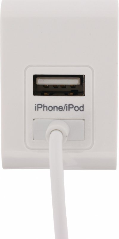 Nabíječka 2-Výstupy 3.1 A Apple 30-pin / USB Bílá - obrázek č. 2