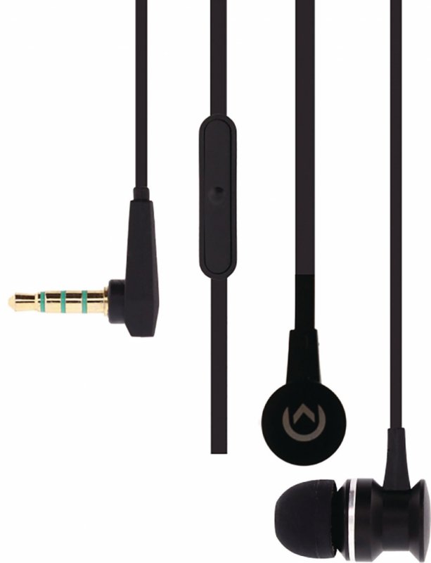 Headset Do ucha 3.5 mm Kabelové Vestavěný mikrofon Černá - obrázek produktu