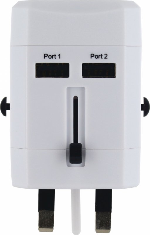 Cestovní Adaptér Svět USB Nezemněný - obrázek č. 7