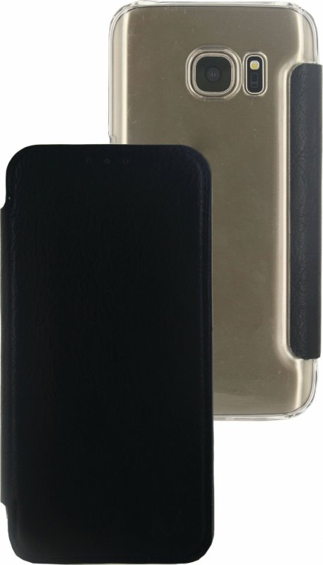 Telefon Tenká Otevírací Pouzdro Samsung Galaxy S7 Černá - obrázek č. 4