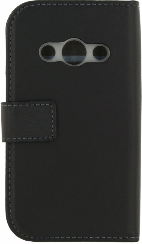 Telefon Klasické Gelové Peněženkové Otevírací Pouzdro Samsung Galaxy Xcover 3 Černá - obrázek č. 1