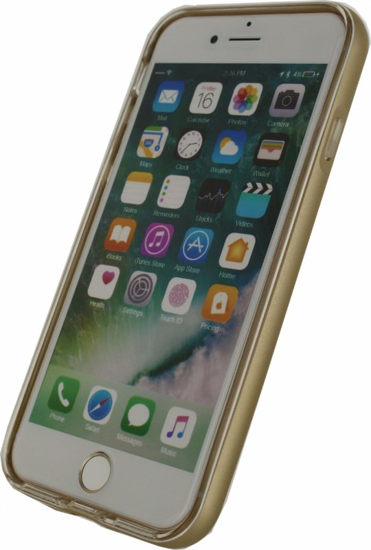Telefon Gelové Pouzdro + Apple iPhone 7 / Apple iPhone 8 Zlatá - obrázek č. 1