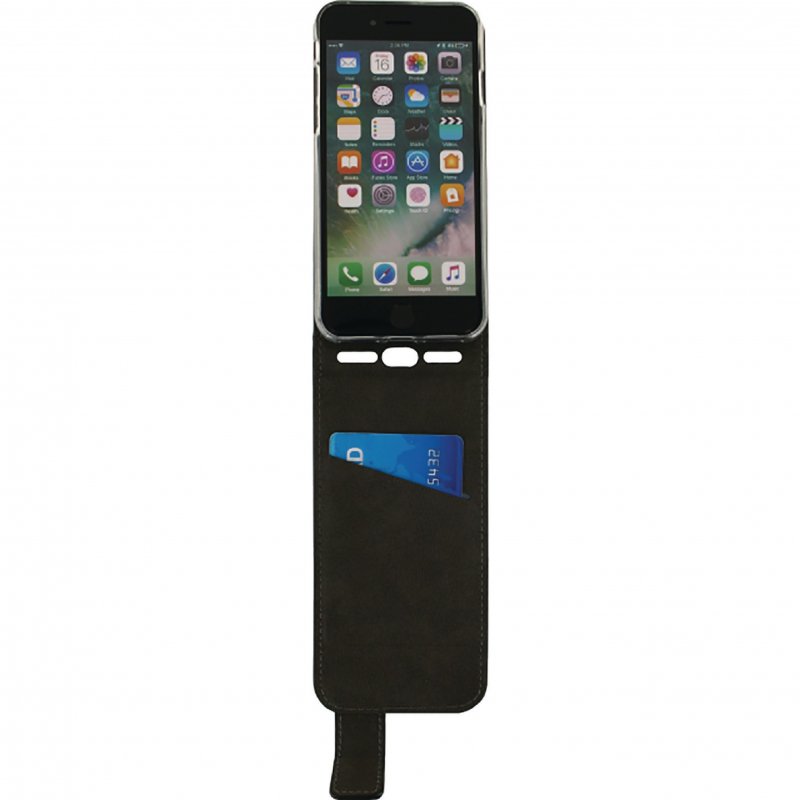 Telefon Gelové Vyklápěcí Pouzdro Apple iPhone 6 / 6s Černá - obrázek č. 3