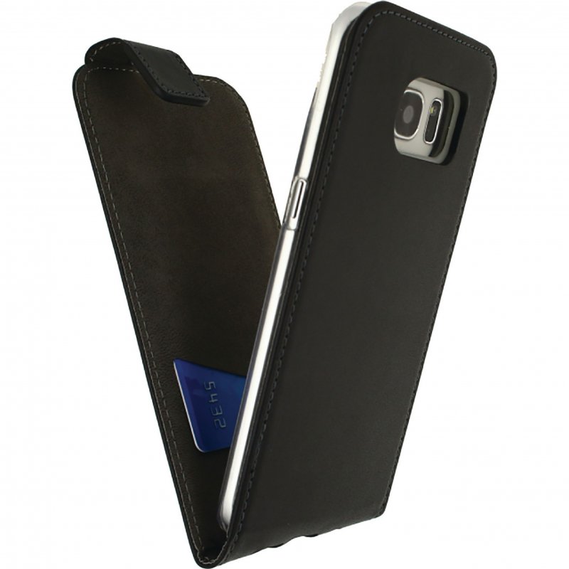 Telefon Gelové Vyklápěcí Pouzdro Samsung Galaxy S7 Edge Černá - obrázek č. 5