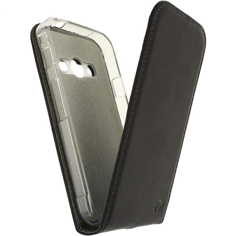 Telefon Gelové Vyklápěcí Pouzdro Samsung Galaxy Xcover 3 / VE Černá - obrázek č. 4