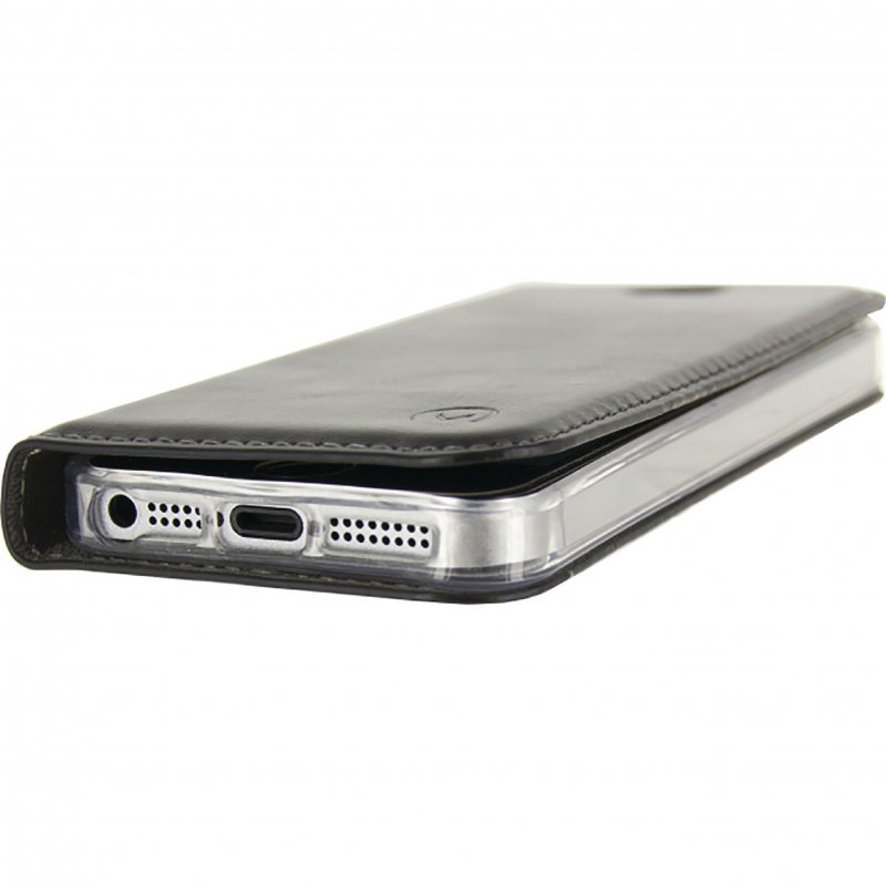 Telefon Gelové Peněženkové Otevírací Pouzdro Apple iPhone 5 / 5s / SE Černá - obrázek č. 5