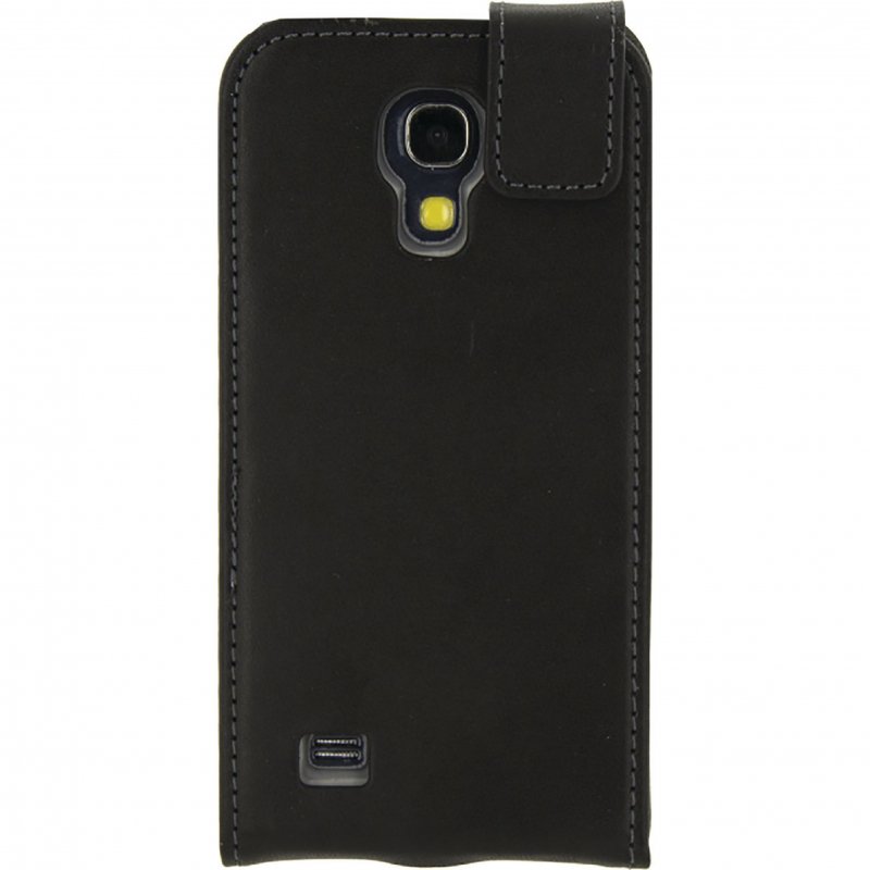 Telefon Gelové Vyklápěcí Pouzdro Samsung Galaxy S4 Mini Černá - obrázek č. 1