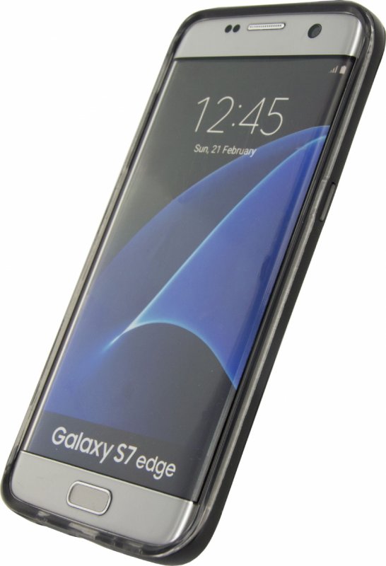 Telefon Gelové Pouzdro + Samsung Galaxy S7 Edge Černá - obrázek č. 3