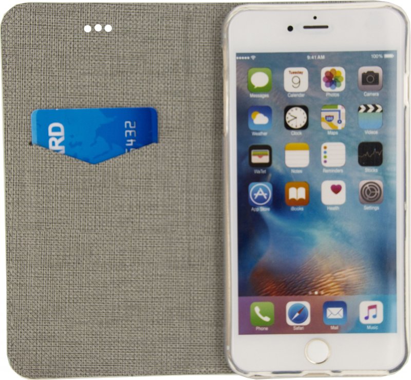Telefon Prvotřídní Gelové Otevírací Pouzdro Apple iPhone 6 Plus / 6s Plus Modrá - obrázek č. 3