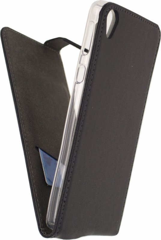 Telefon Klasické Gelové Vyklápěcí Pouzdro Sony Xperia E5 Černá - obrázek produktu