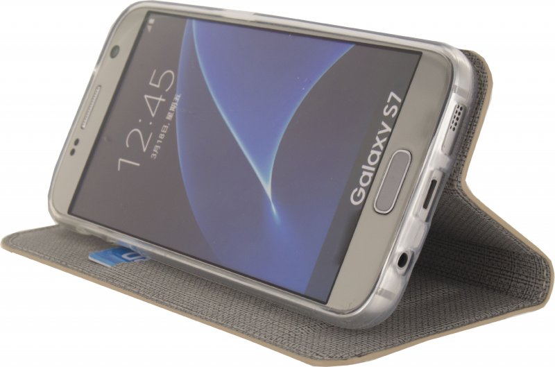 Telefon Prvotřídní Gelové Otevírací Pouzdro Samsung Galaxy S7 Hnědá - obrázek č. 2
