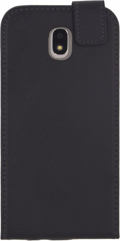 Telefon Klasické Gelové Vyklápěcí Pouzdro Samsung Galaxy J7 2017 Černá - obrázek č. 1