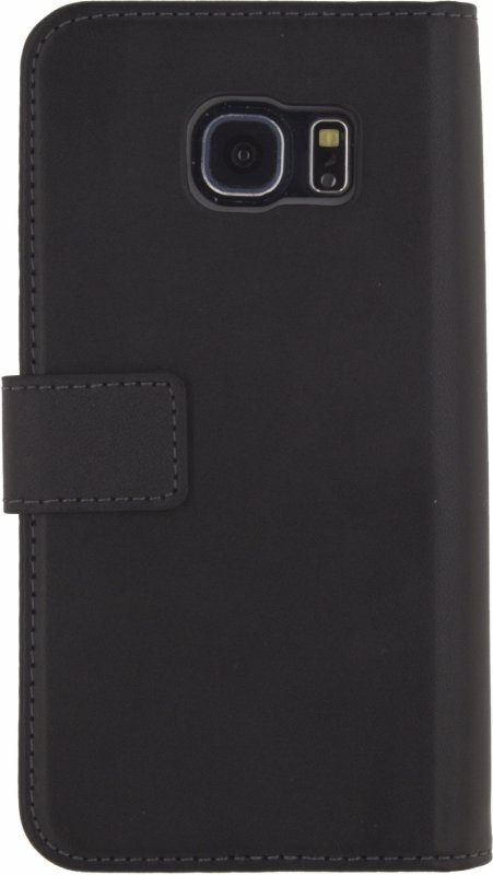 Telefon Gelové Peněženkové Otevírací Pouzdro Samsung Galaxy S6 Edge Černá - obrázek č. 1