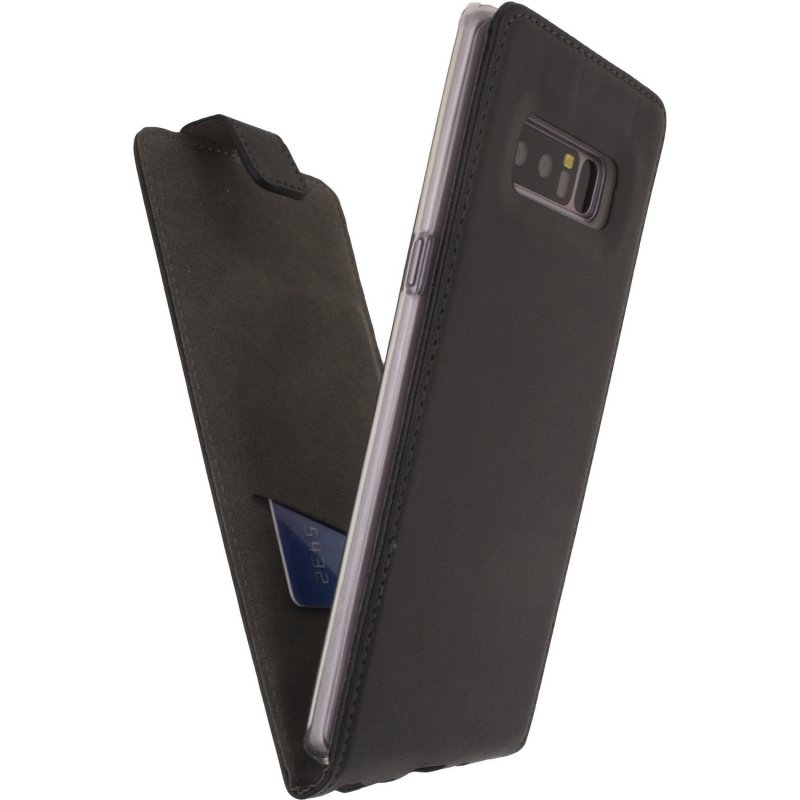 Telefon Klasické Gelové Vyklápěcí Pouzdro Samsung Galaxy Note 8 Černá - obrázek č. 3