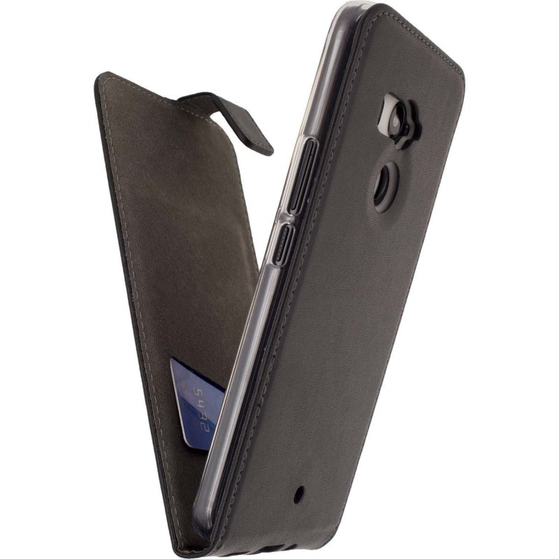 Telefon Klasické Gelové Vyklápěcí Pouzdro HTC U11+ Černá - obrázek č. 4