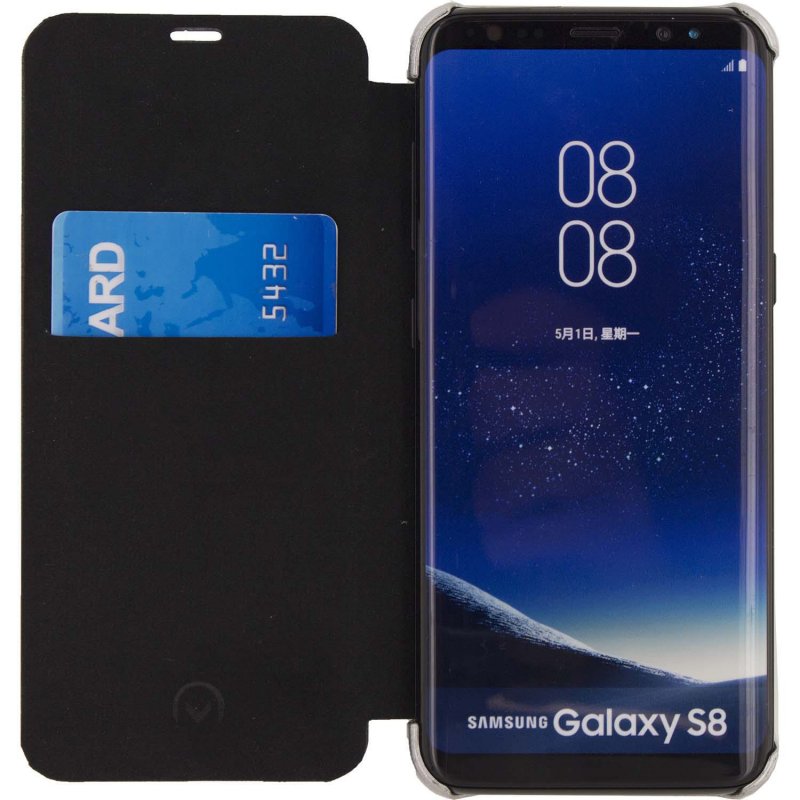 Telefon Elegant Book Case Samsung Galaxy S8 Stříbrná - obrázek č. 4