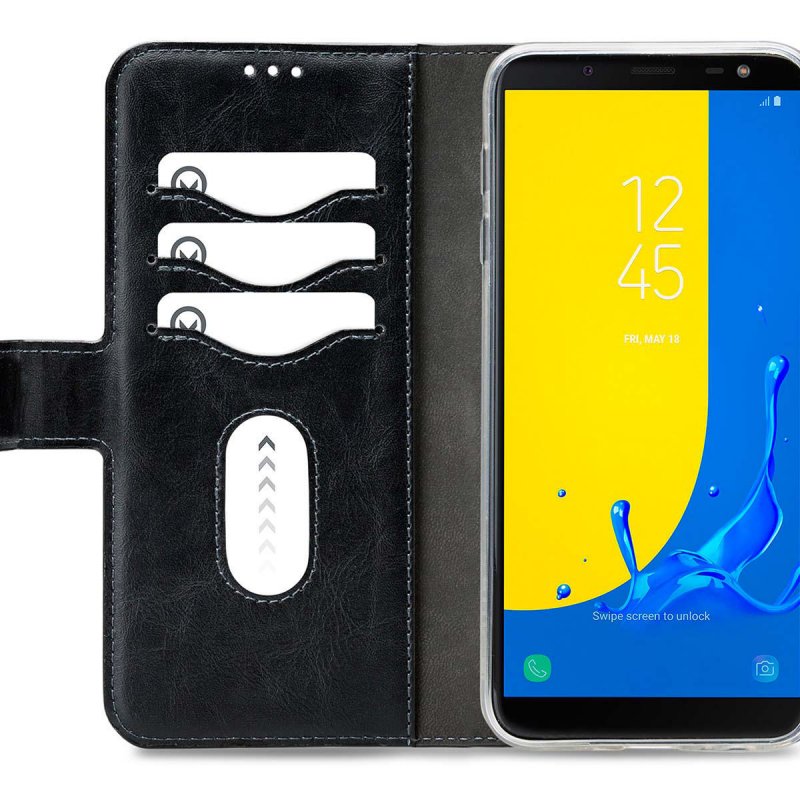Telefon Premium 2 in 1 Gelly Wallet Case Samsung Galaxy J6 2018 Černá - obrázek č. 3