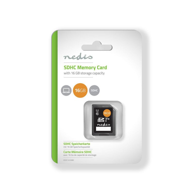 Paměťová karta | SDHC | 16 GB  MSDC16100BK - obrázek č. 1