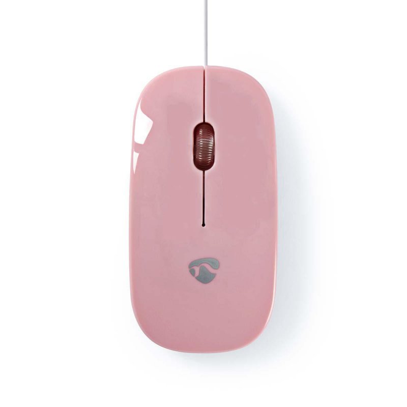 Kabelová Myš | 1 000 dpi | 3 tlačítka | Růžová - obrázek produktu