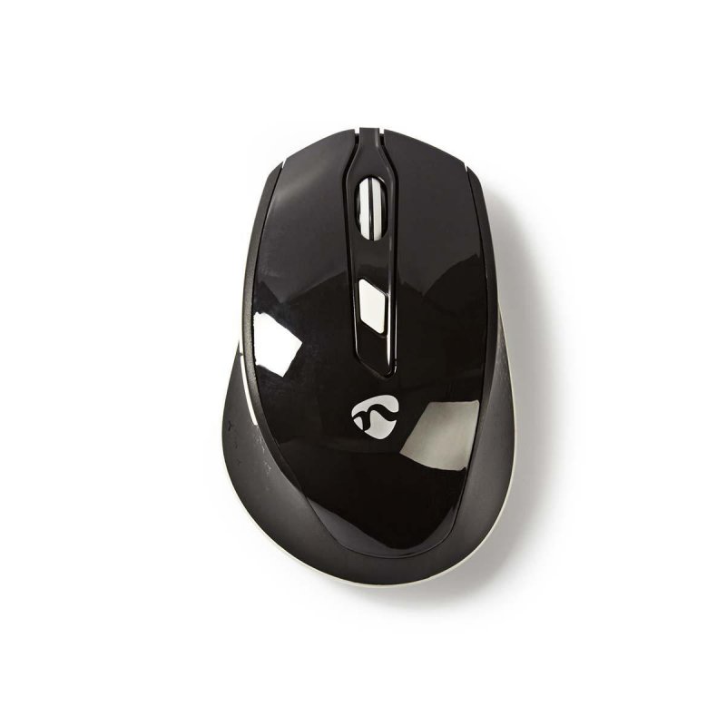 Bezdrátová Myš s Miniaturním Přijímačem | Šest Tlačítek | Černá/Bílá - obrázek produktu