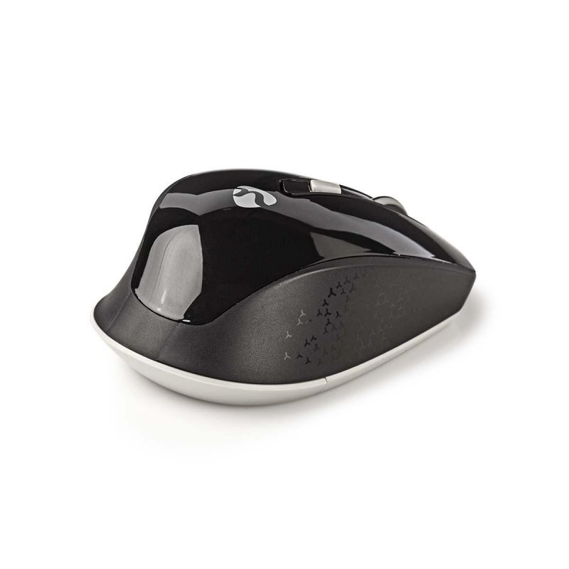 Bezdrátová Myš s Miniaturním Přijímačem | Šest Tlačítek | Černá/Bílá - obrázek č. 4