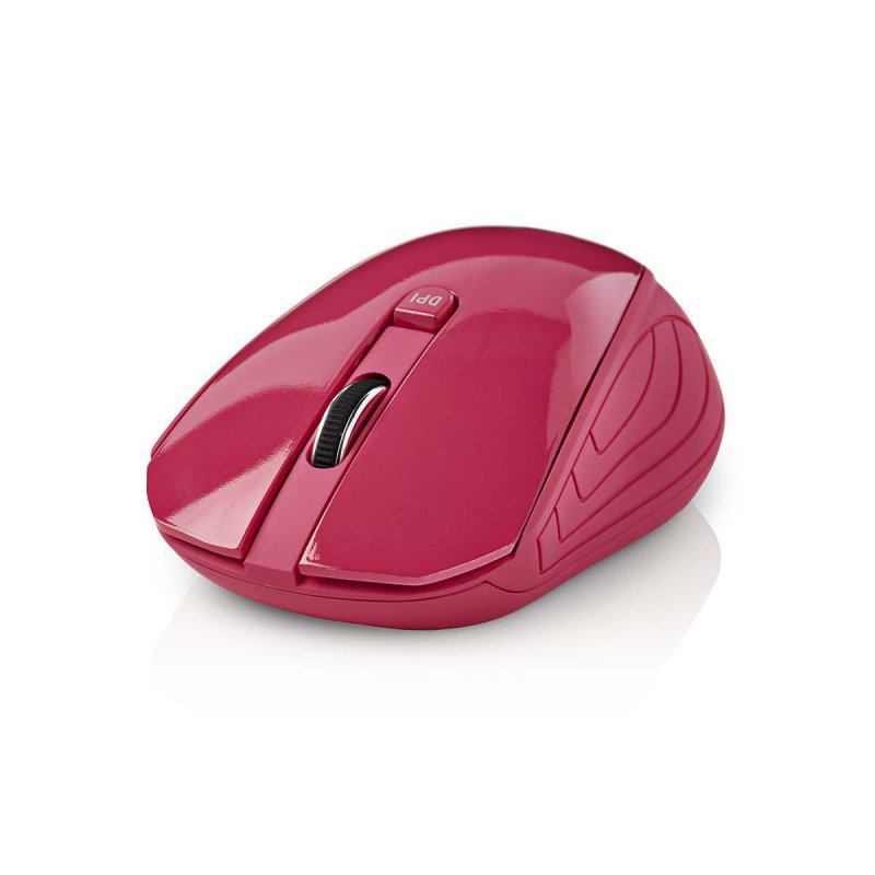 Bezdrátová myš | 800 / 1200 / 1600 dpi | 3 tlačítka | Růžová - obrázek č. 3