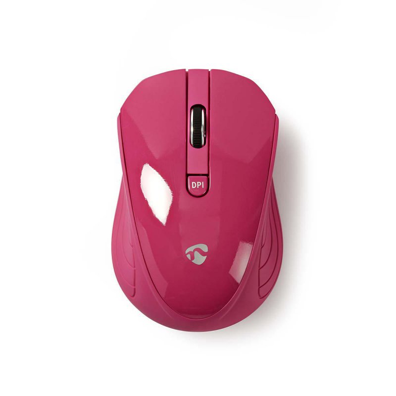 Bezdrátová myš | 800 / 1200 / 1600 dpi | 3 tlačítka | Růžová - obrázek produktu