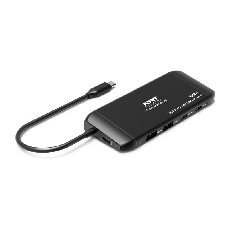 PORT CONNECT Cestovní dokovací stanice USB-C, 2×4K, 7portů, PD100W - obrázek č. 5