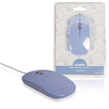 Drátová Myš Stolní 3 Tlačítka Fialová (NPMI1101-08) - obrázek produktu