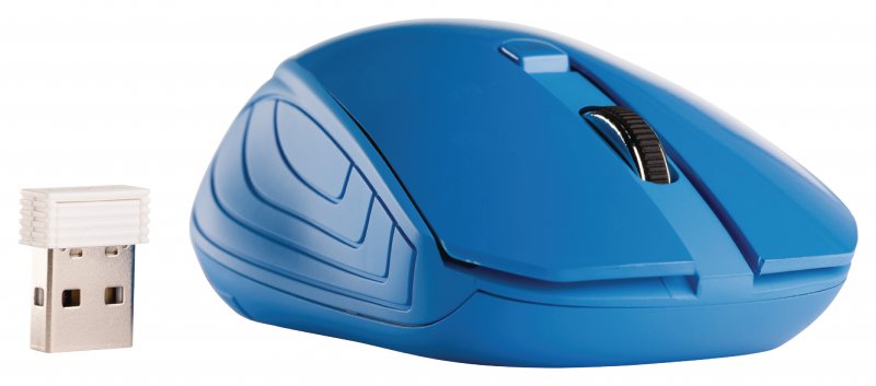 Bezdrátová Myš Stolní 3 Tlačítka Modrá - obrázek č. 5