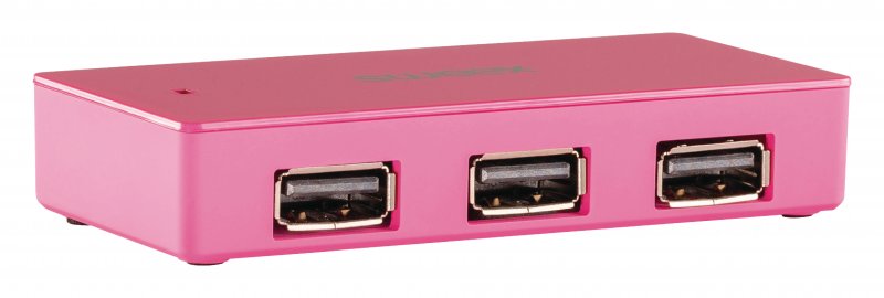 4 Porty Rozbočovač USB 2.0 Růžová - obrázek č. 3