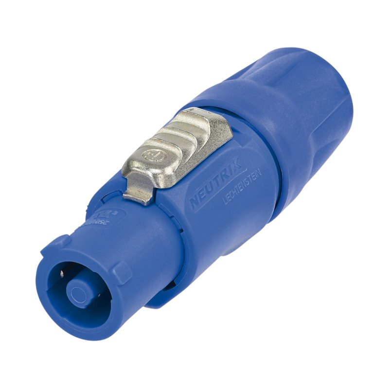 NAC3FCA Uzamykatelný konektor kabelu, napájení, šroubovací svorky, modrý - obrázek produktu