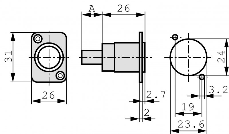 Reverzibilní USB 2.0 měnič pohlaví (typ A a B), černý D-pouzdro NTR-NAUSB-W-B - obrázek č. 3