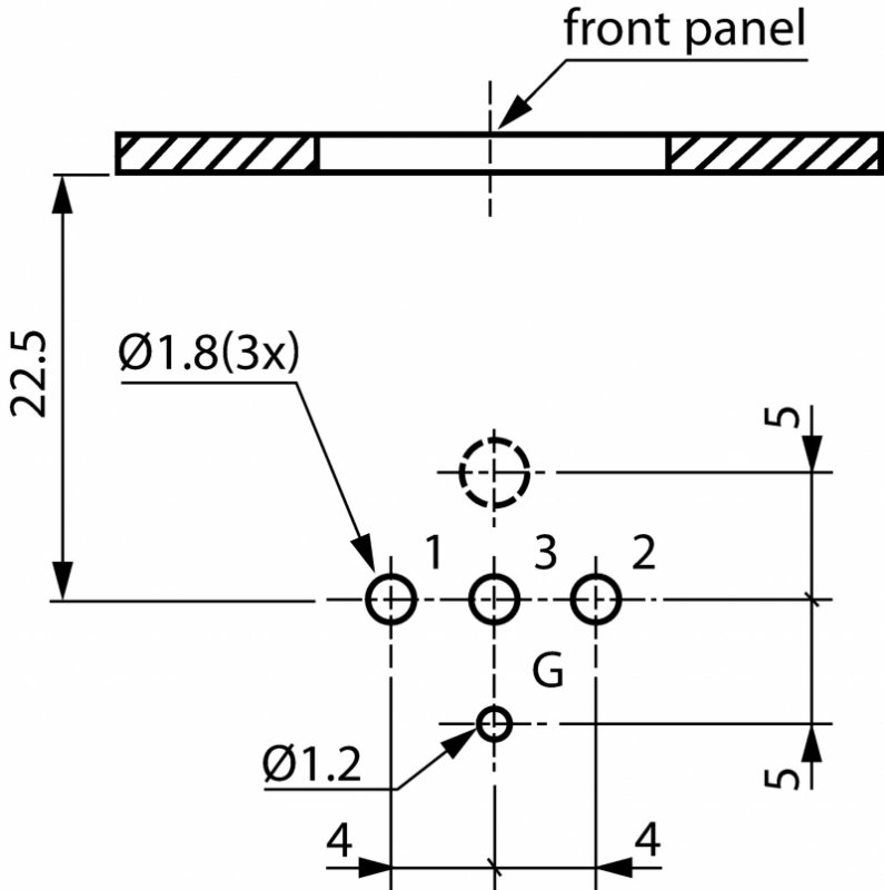 XLR Zdířková zásuvka pro montáž na panel 3 D Horizontální / Montáž Na PCB Černá - obrázek č. 1