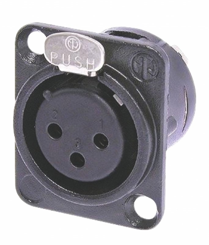 Konektor XLR Zásuvka Černá - obrázek produktu
