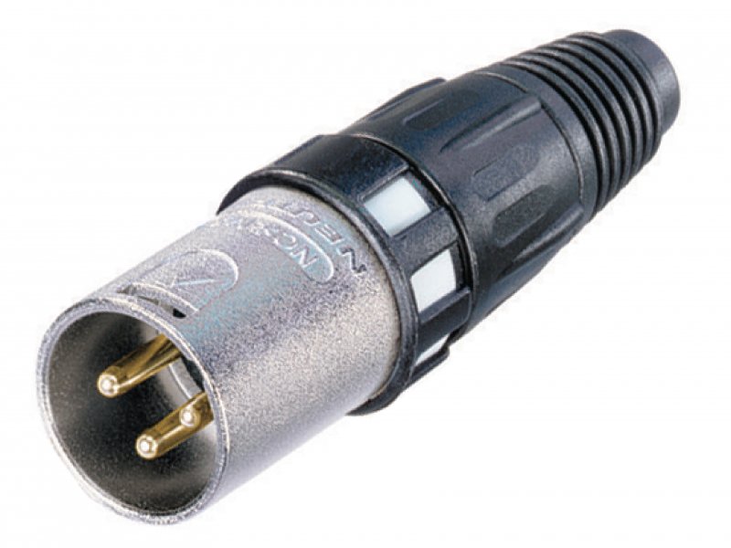 XLR Kabelová zástrčka 3 N/A XCC Pájecí Připojení Černá a Stříbrná - obrázek produktu