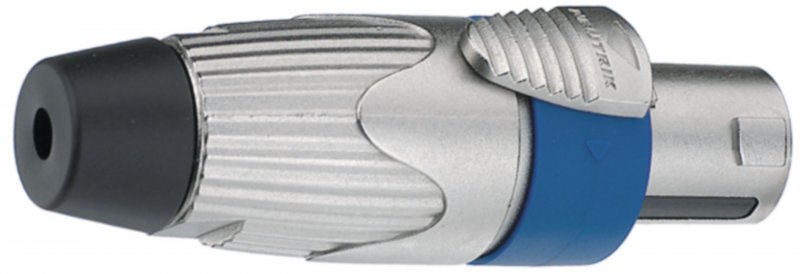 Kabelová zásuvka, Speakon STX Stříbrná 4P - obrázek č. 1