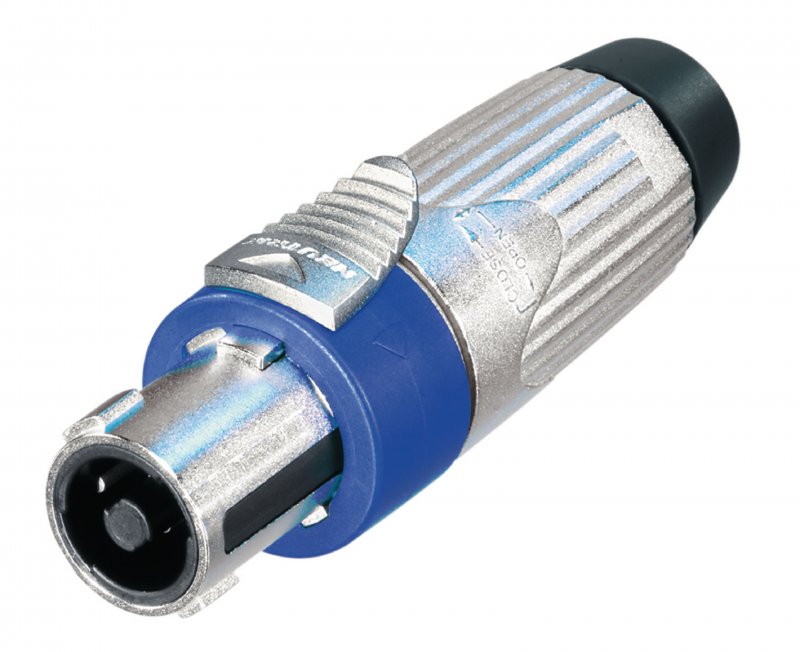 Kabelová zásuvka, Speakon STX Stříbrná 4P - obrázek produktu