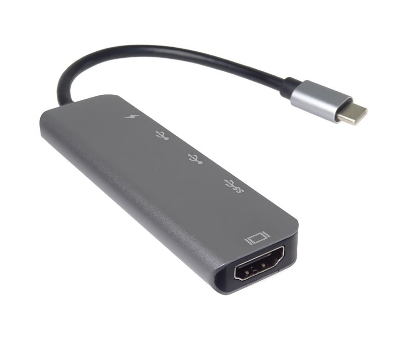 PremiumCord USB-C na HDMI + USB3.0 + 2x USB2.0 + PD(power delivery) adaptér - obrázek č. 5
